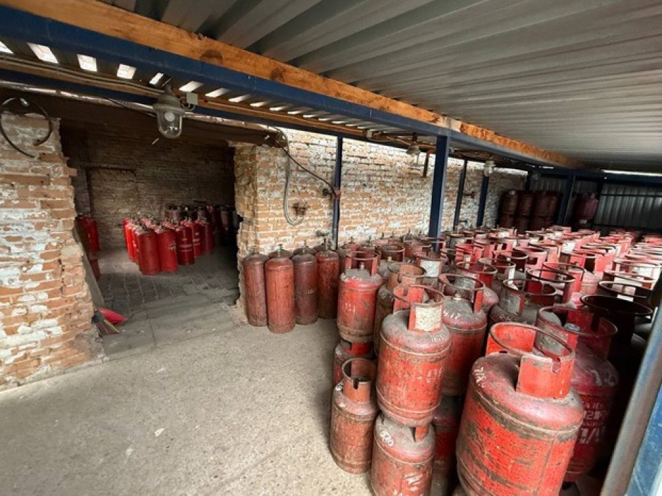 Баллоны с газом предприятия «Алтайкрайгазсервис»