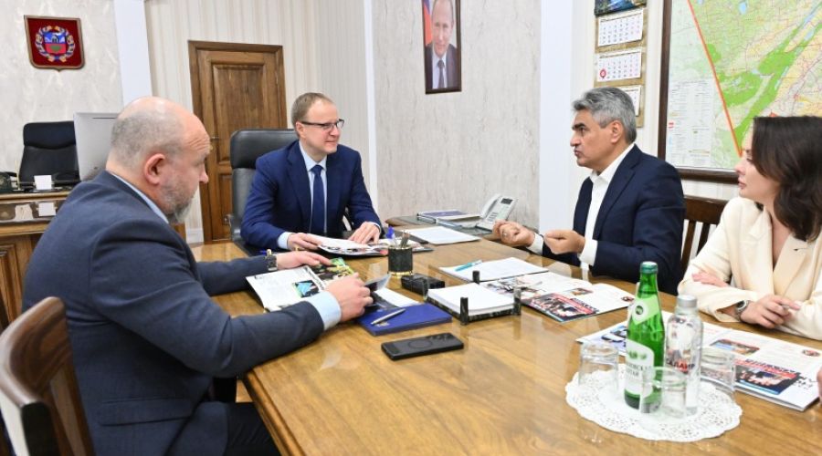 Алексей Нечаев на встрече с Виктором Томенко