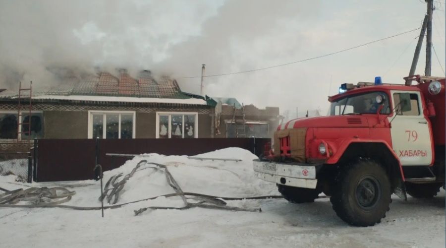 Пожар в Хабарах