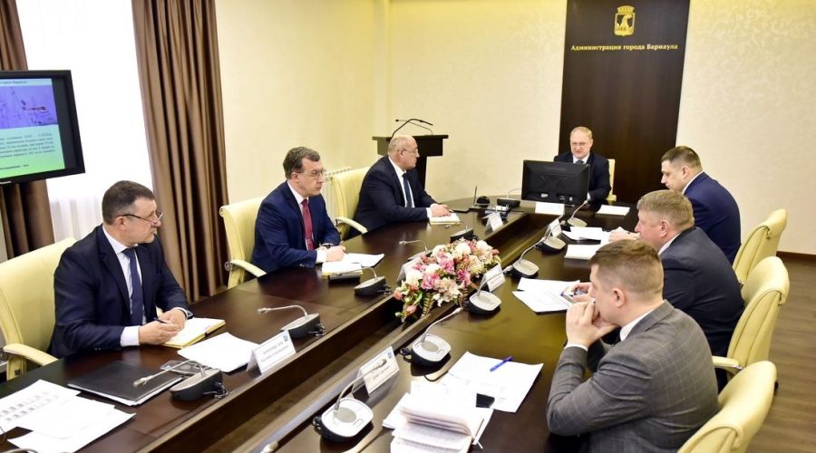 Совещание в мэрии Барнаула по поводу непогоды