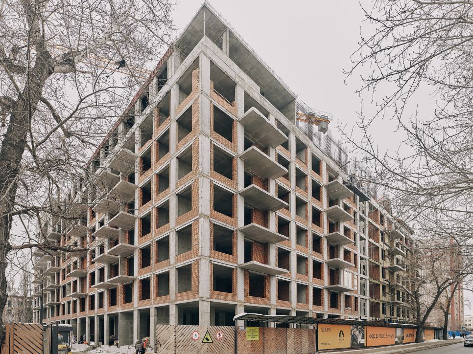 Строительная площадка дома-квартала «Меланж»