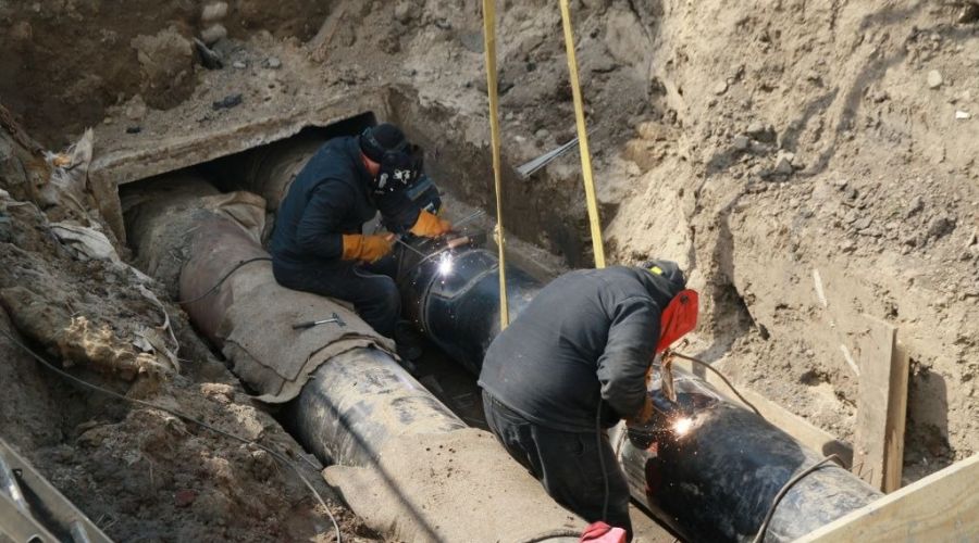 Ремонт теплосети в Барнауле