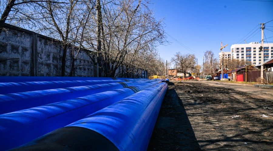 новый водовод в центре