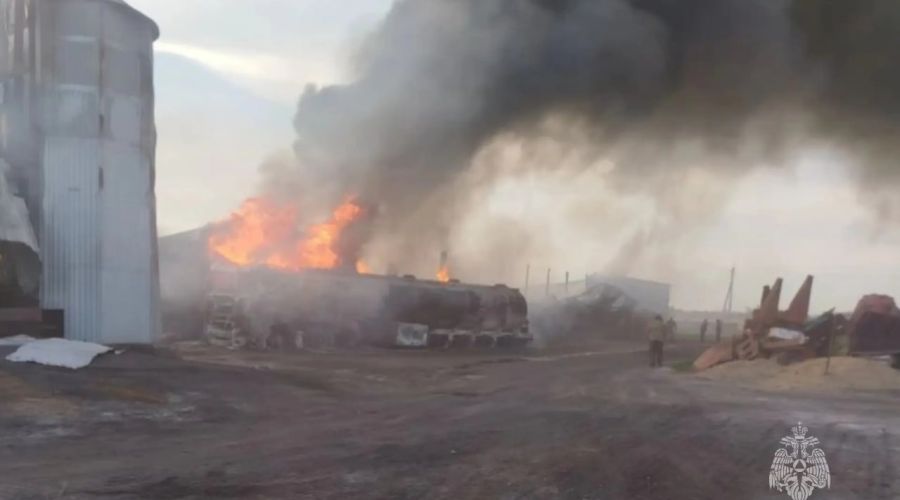 пожар в селе Истимис Ключевского района 