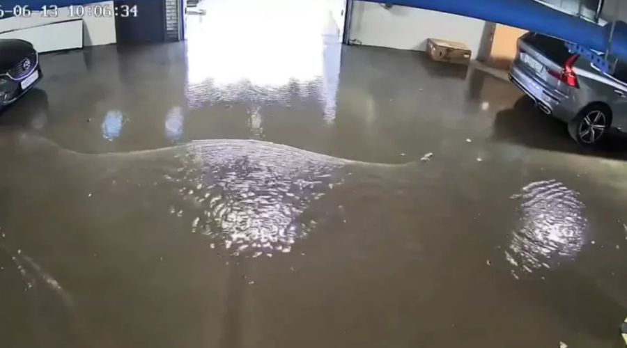 потоп на парковке
