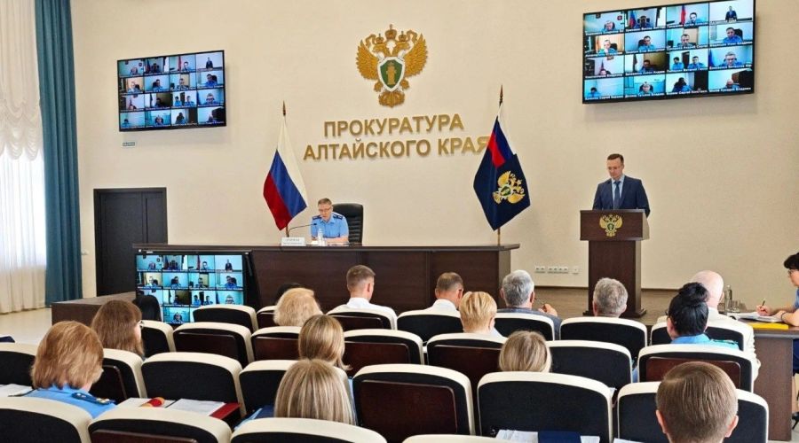 Заседание коллегии прокуратуры Алтайского края по нарушениям при обращении с ТКО