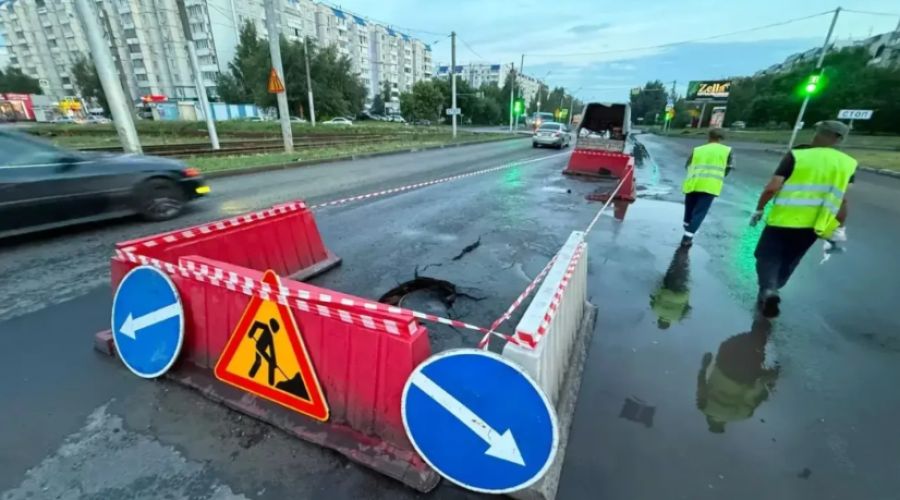 последствия ливня в городе