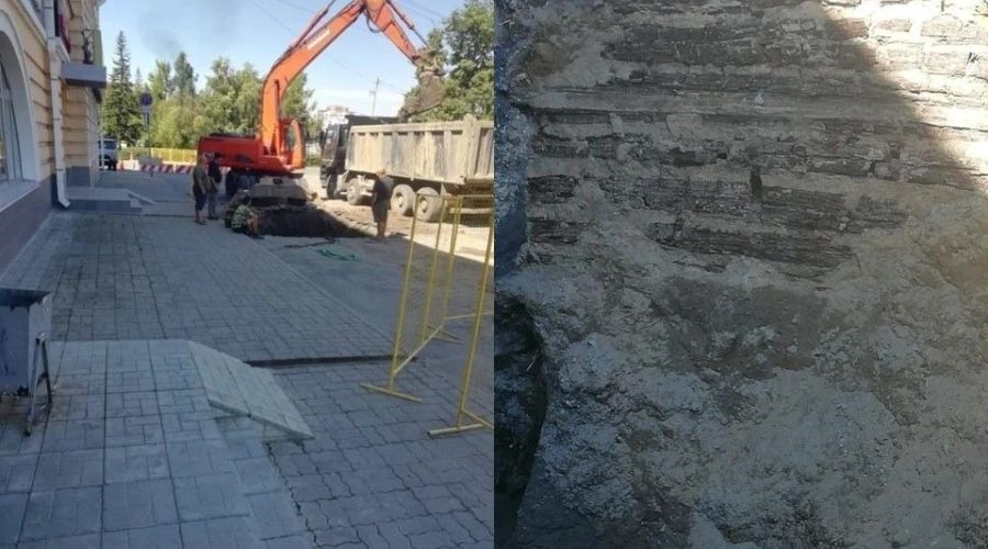 Раскопки на Демидовской площади