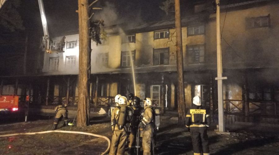 Пожар в Чайке