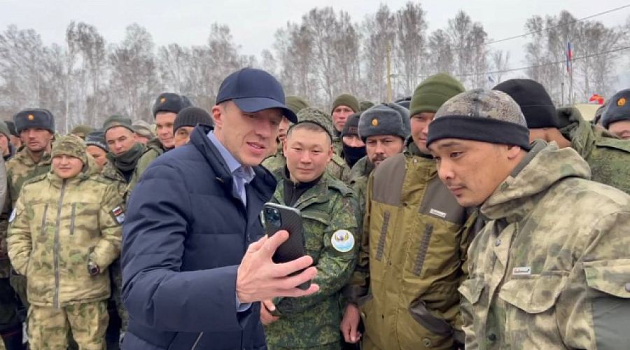 Поездка Хорохордина к мобилизованным 2022.11.10