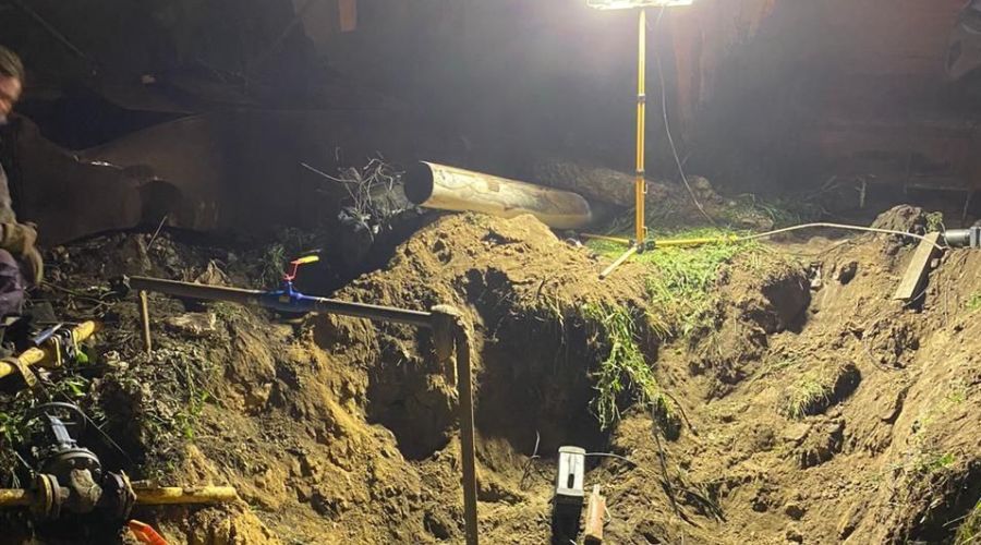 Авария на газопроводе на Космонавтов