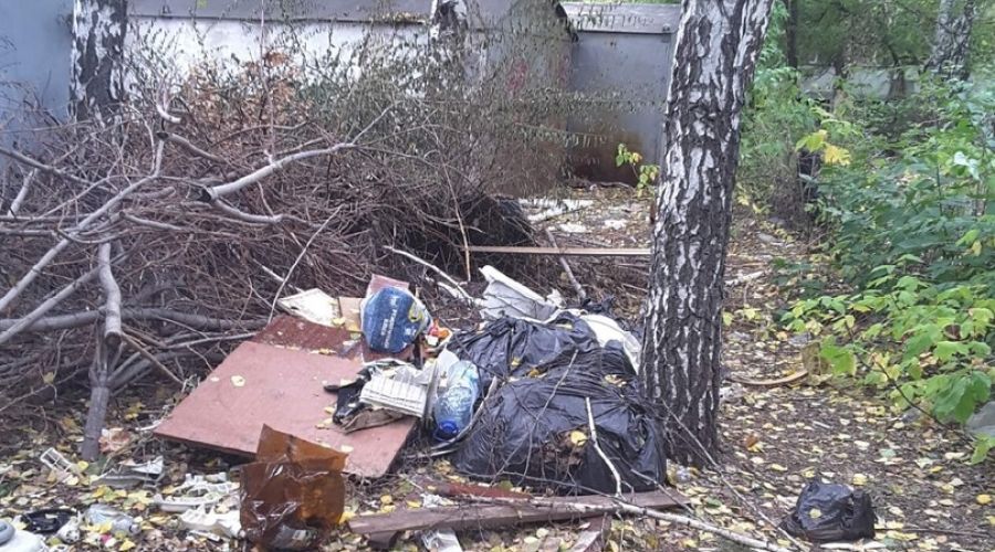 Свалка разрастается рядом с детским садом