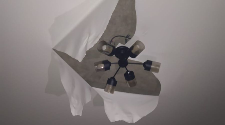 Последствия потопа в одной из квартир